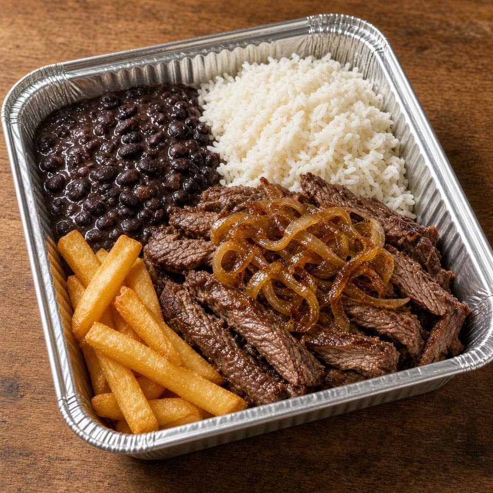 Bife acebolado